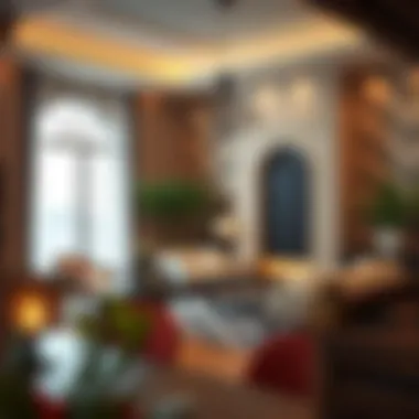 Cultural motifs integrated into interior spaces