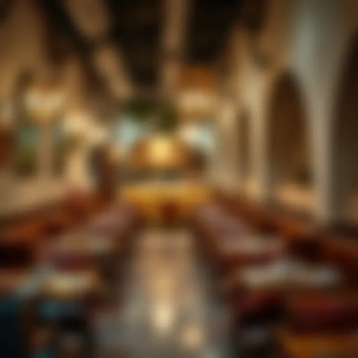 Charming Atmosphere of a Unique Restaurant Cozy ambiance of a hidden gem restaurant