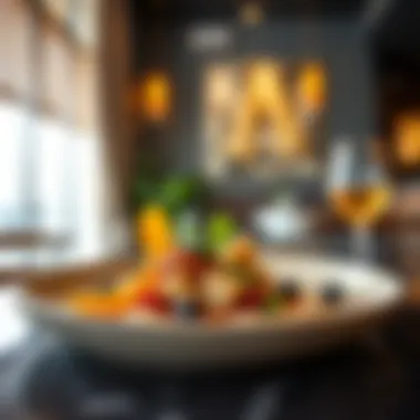 Culinary Artistry in Jumeirah Artistic plate of gourmet cuisine