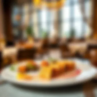 Culinary Masterpiece on a Plate A beautifully plated signature dish from one of the restaurants.