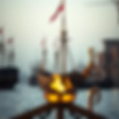 An artistic representation of ancient maritime legends of Dubai