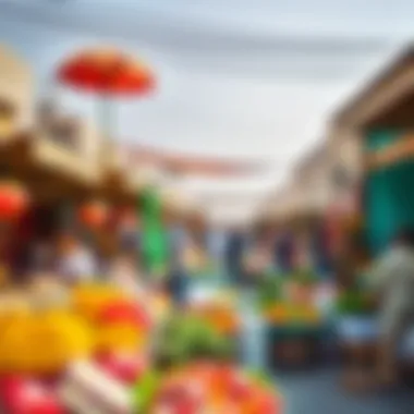 Cultural Market Experience A vibrant market scene reflecting local culture