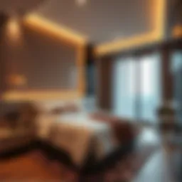 Luxurious room interior showcasing modern design