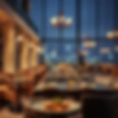 Intimate dining setting showcasing local cuisine