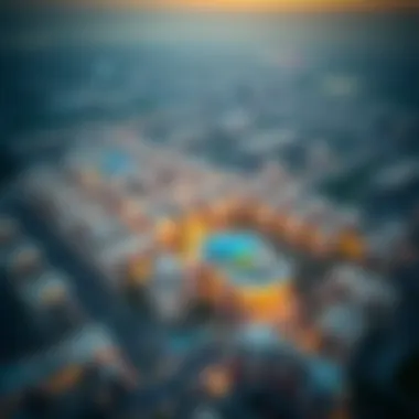 Aerial View of Mudon Al Ranim Aerial view highlighting the strategic location of Mudon Al Ranim in Dubai