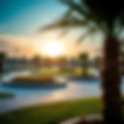 Stunning view of Mudon Al Ranim's community park