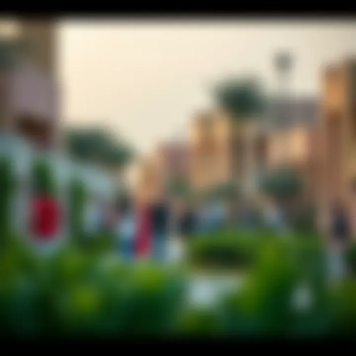 Vibrant Community Life in Nakheel Neighborhood Vibrant community life in a Nakheel neighborhood