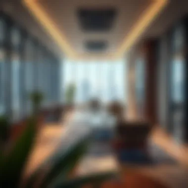 Interior of a contemporary office space in Business Park Dubai Hills