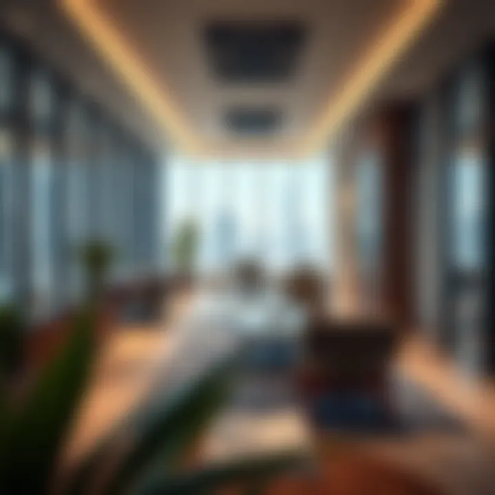 Interior of a contemporary office space in Business Park Dubai Hills