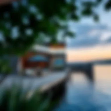 Modern Living: Real Estate Along the Danube A serene waterfront property showcasing modern real estate trends along the Danube.