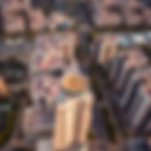 Aerial view of NMC Nahda Dubai showcasing residential buildings