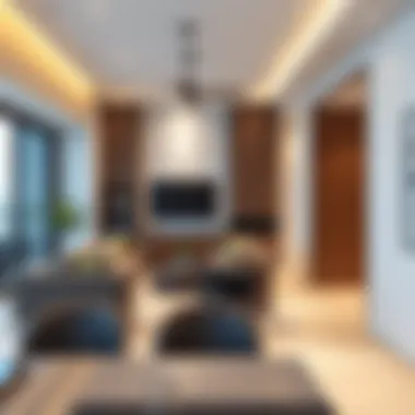 Modern apartment interior in NMC Nahda