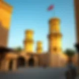 Traditional wind tower architecture in Old Dubai