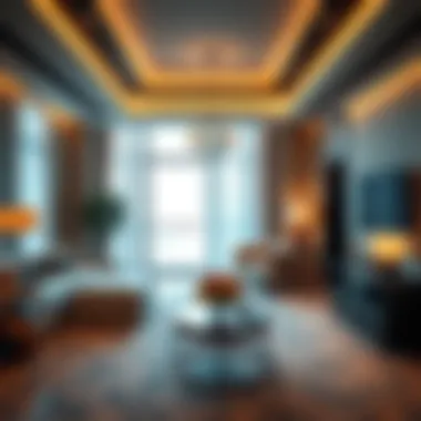 Luxurious suite interior highlighting upscale amenities at One Hotel Dubai