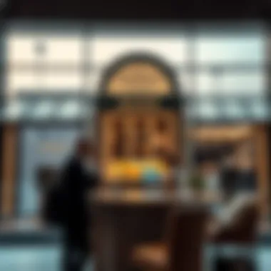 Symbolic depiction of expat lifestyle with banking services