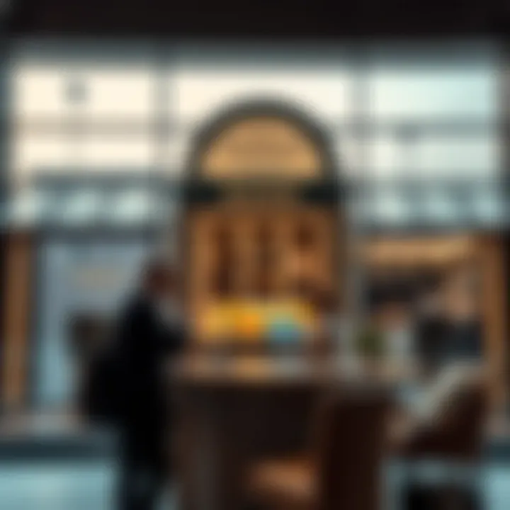 Symbolic depiction of expat lifestyle with banking services