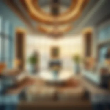 Opulent Interiors Within Palm View Tower Luxurious interiors of Palm View Tower