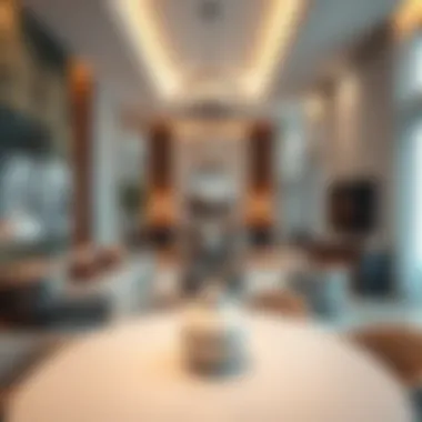 Stylish interior of a contemporary apartment in Dubai