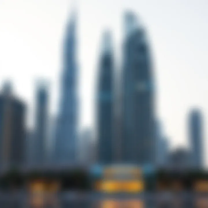 Modern skyline of Dubai showcasing luxury residential towers