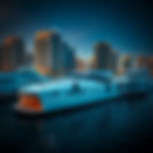 Luxurious yacht docked in Dubai Marina