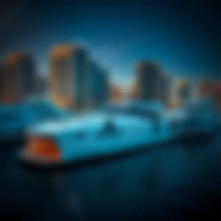 Luxurious yacht docked in Dubai Marina