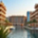 Stunning view of Quayside Ellington's architecture