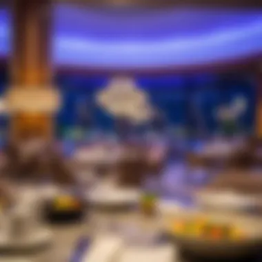 Dining area offering gourmet cuisine