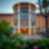 Exterior view of Radisson Hotel showcasing architectural elegance