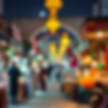 Vibrant market scene during Ramadan in Dubai