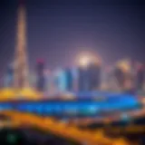 Stunning night view of Dubai's skyline during Ramadan