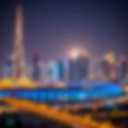 Stunning night view of Dubai's skyline during Ramadan