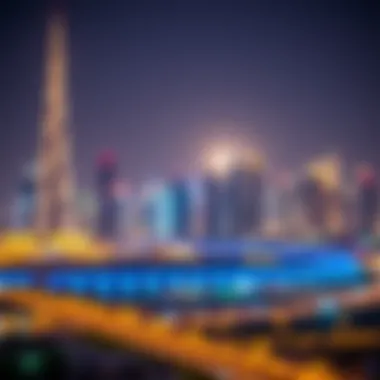 Stunning night view of Dubai's skyline during Ramadan