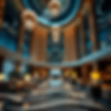 Luxurious lobby of The Ritz-Carlton showcasing modern design and opulence