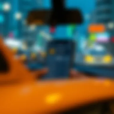 User-friendly taxi booking app interface