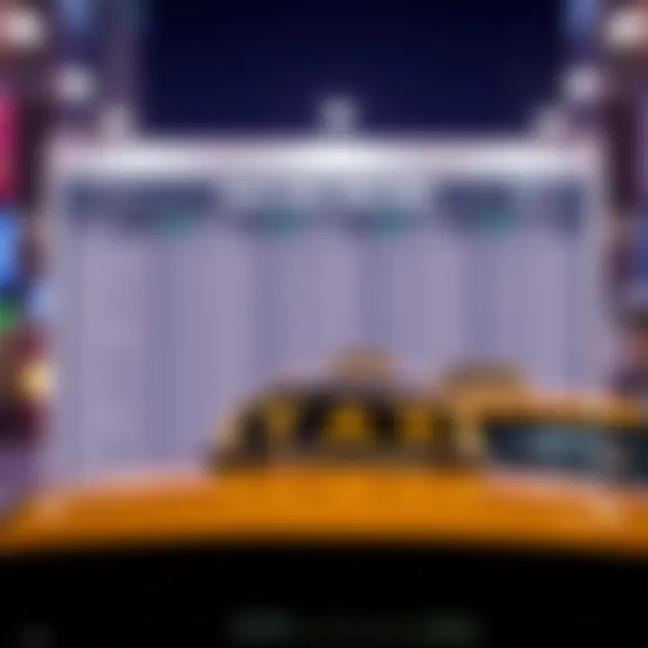 Fare structure chart for RTA taxi services