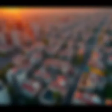 Aerial view of Sheikh Colony showcasing community layout