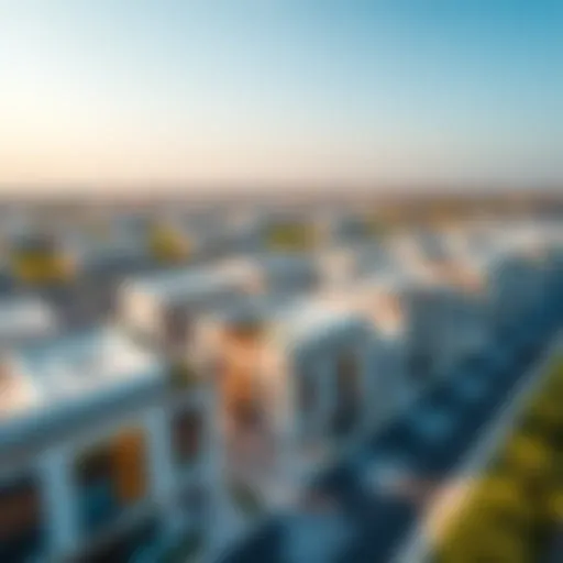 Aerial view of Shoba Heartland showcasing modern architecture