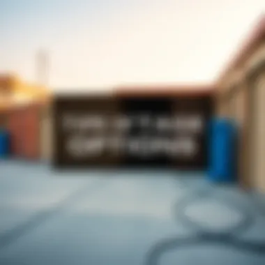 Infographic showing types of storage options available