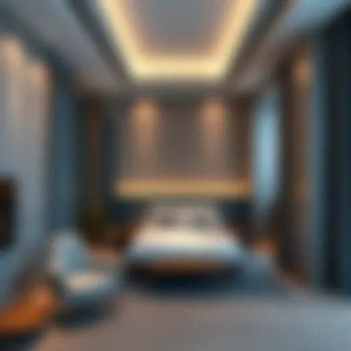 Modern studio hotel room showcasing sleek design