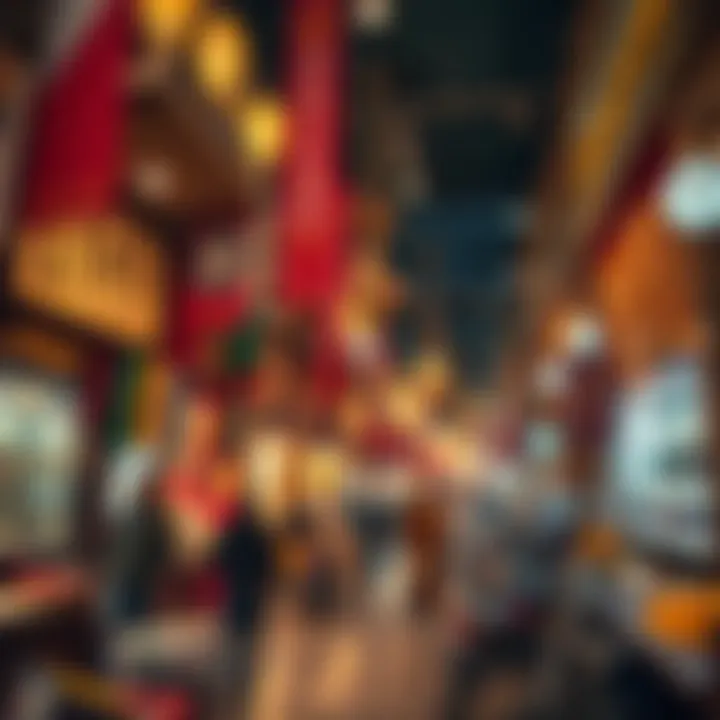 Bustling Market Atmosphere An overview of the bustling market atmosphere within the Gold Sook