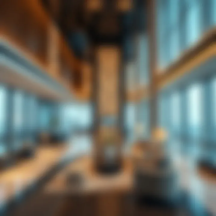 Interior view of The S Tower highlighting modern luxury