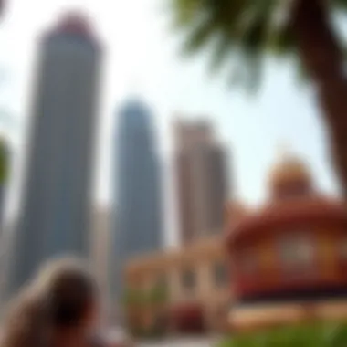 Diverse Architectural Styles in Dubai An artistic representation of various architectural styles featured in Dubai's towers