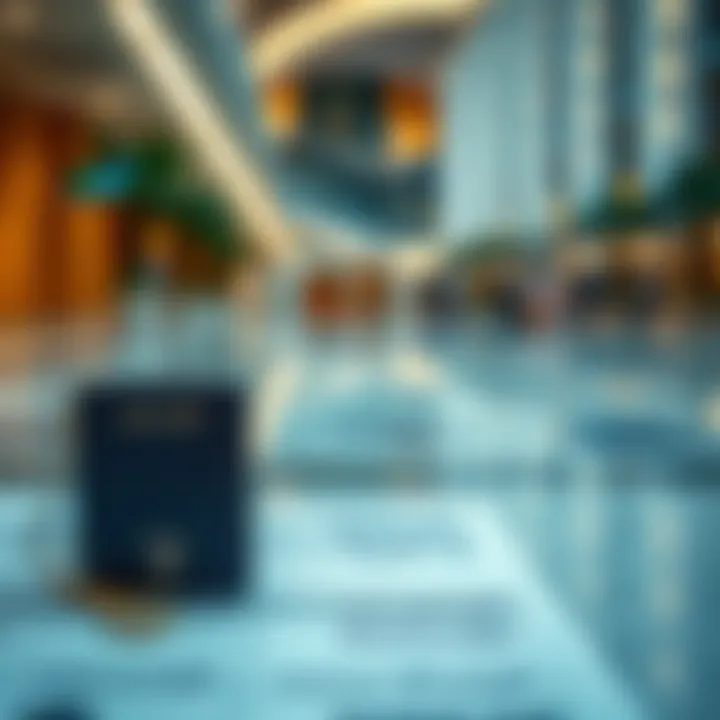 An elegant representation of the application process for UAE visas