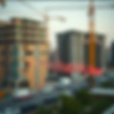 Visual representation of sound levels from construction activities