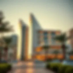 Stunning exterior view of دو ي اس مول showcasing modern architecture