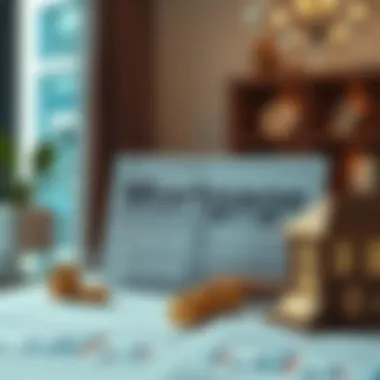 Illustration of financial documents related to mortgages