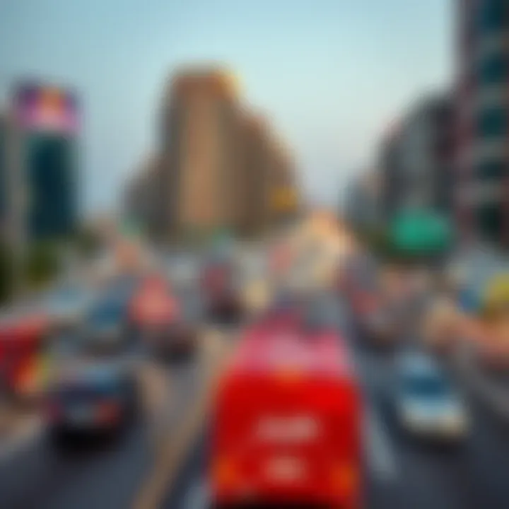 Transportation and Amenities in Al Qusais A map highlighting transportation links and amenities in Al Qusais.