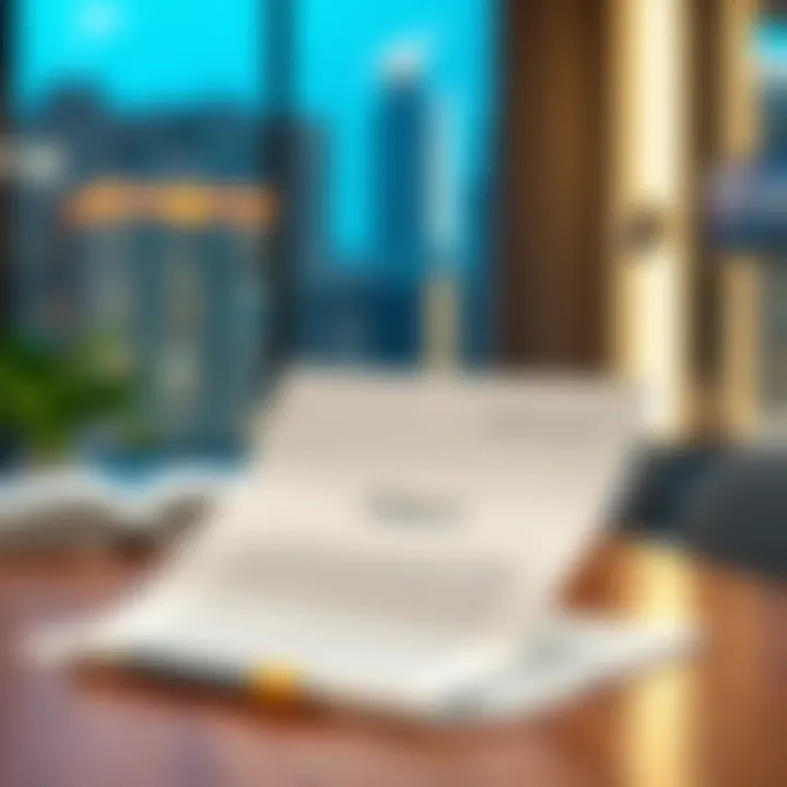 Illustration of Form A document in a real estate setting