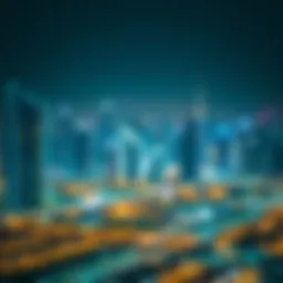 Visual representation of Dubai's skyline showcasing freehold properties