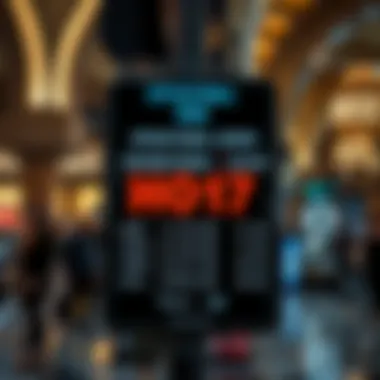 Signage displaying Naif Souk's operational hours